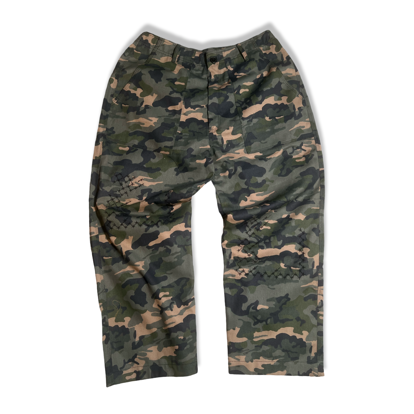 Camo Sashiko pants
